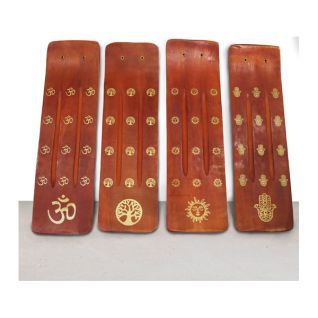 Incensario TABLA madera-4 diseños